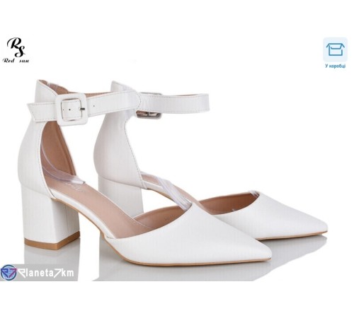 Туфлі жіночі на весну/осінь (6 пар р.36-41) білий  "Red Sun"