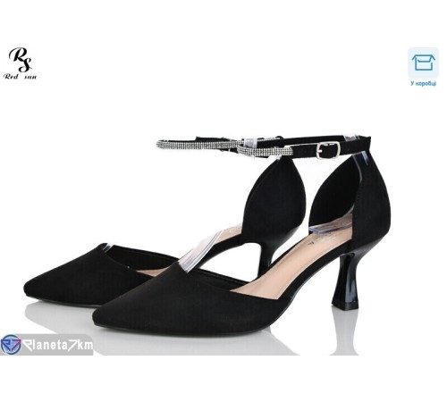 Туфлі жіночі на весну/осінь (8 пар р.36-41) чорний  "Red Sun"