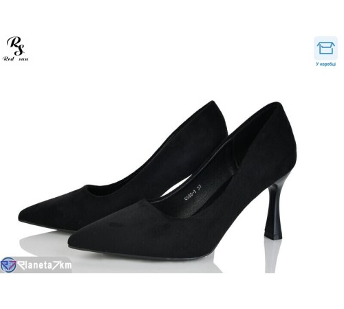 Туфлі жіночі на весну/осінь (6 пар р.36-40) чорний  "Red Sun"