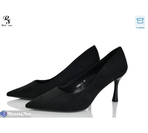 Туфлі жіночі на весну/осінь (6 пар р.36-40) чорний  "Red Sun"