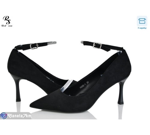 Туфлі жіночі на весну/осінь (8 пар р.36-40) чорний  "Red Sun"