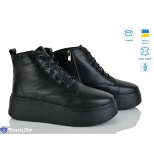 Черевики жіночі на зиму (6 пар р.37-40) чорний  "Linda"