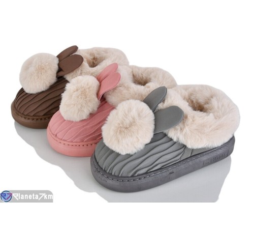 Тапки жіночі на зиму (12 пар р.36-41) мікс  "LOTTOS"