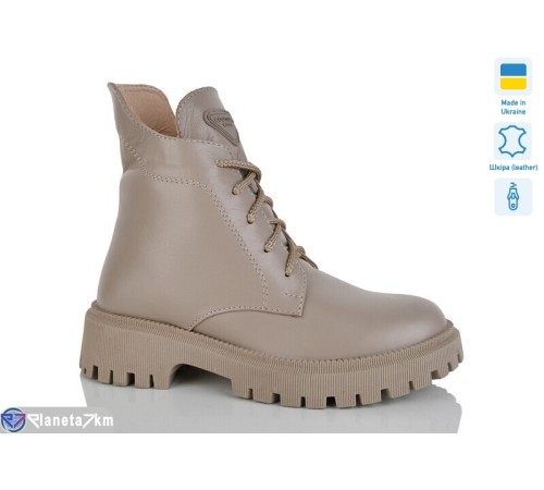 Черевики жіночі на зиму (6 пар р.37-41) бежевий  "LIKA"