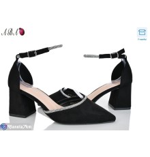 Туфлі жіночі на весну/осінь (8 пар р.36-41) чорний  "Aba"