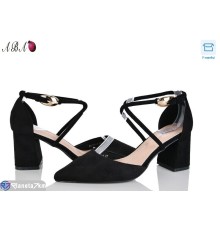 Туфлі жіночі на весну/осінь (6 пар р.36-41) чорний  "Aba"