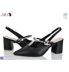 Туфлі жіночі на весну/осінь (6 пар р.36-40) чорний  "Aba"