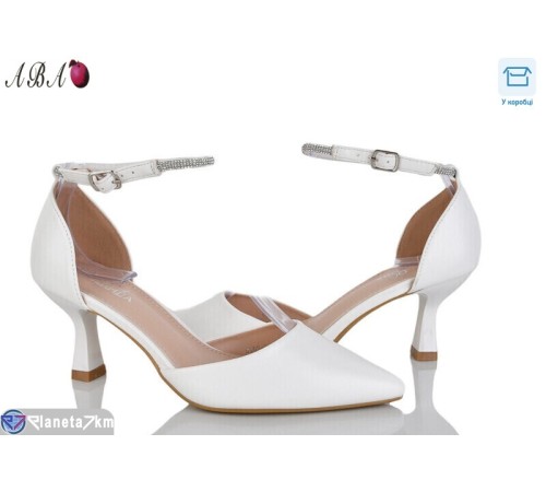 Туфлі жіночі на весну/осінь (8 пар р.36-41) білий  "Aba"