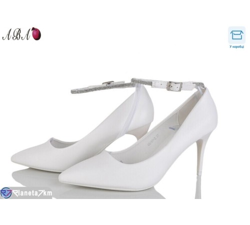 Туфлі жіночі на весну/осінь (6 пар р.36-40) білий  "Aba"