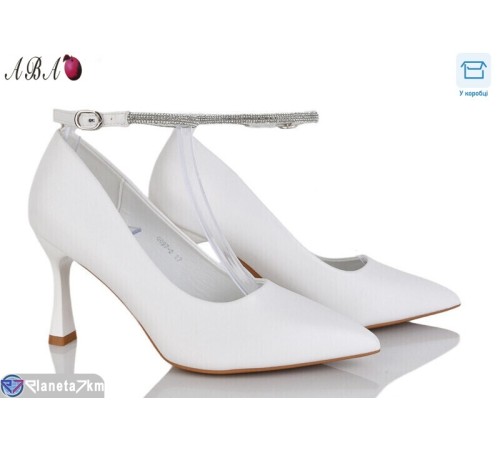 Туфлі жіночі на весну/осінь (6 пар р.36-40) білий  "Aba"