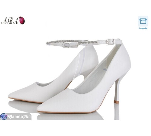 Туфлі жіночі на весну/осінь (6 пар р.36-40) білий  "Aba"