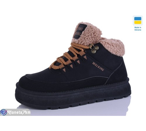 Черевики жіночі на зиму (8 пар р.36-41) чорний  "MURMUR"