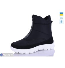 Черевики жіночі на зиму (6 пар р.36-41) чорний  "MURMUR"