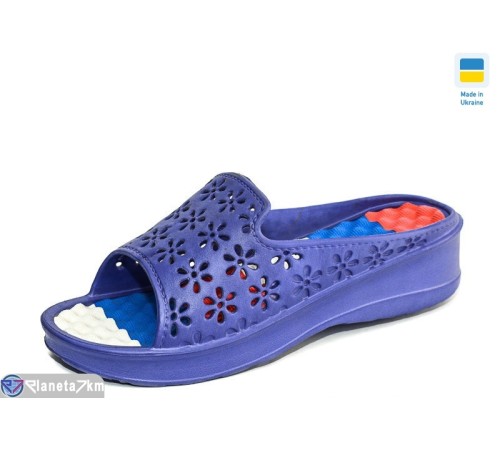 Шлепки жіночі на літо (8 пар р.36-41) синій  "Korka"