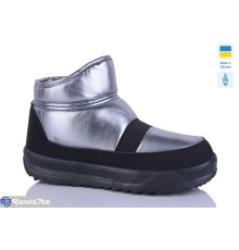 Черевики жіночі на зиму (6 пар р.37-41) срібний  "MURMUR"