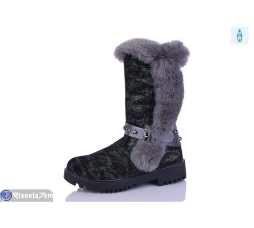 Дитячі чоботи на зиму (6 пар р.32-37) чорний  "MURMUR"