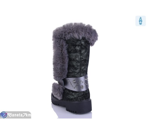 Дитячі чоботи на зиму (6 пар р.32-37) чорний  "MURMUR"