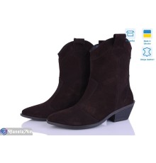 Черевики жіночі на весну/осінь (6 пар р.37-40) коричневий  "Linda"