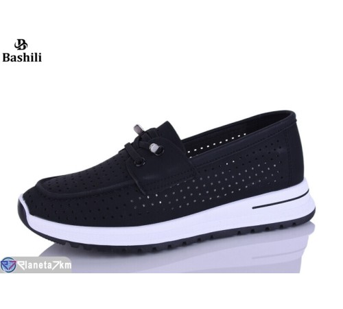 Туфлі жіночі на літо (8 пар р.40-43) чорний  "Башили"