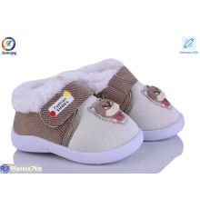 Пінетки дитячі на зиму (12 пар р.16-21) бежевий  "Леопард"