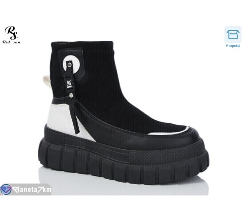 Черевики жіночі на весну/осінь (8 пар р.36-41) чорний  "Red Sun"