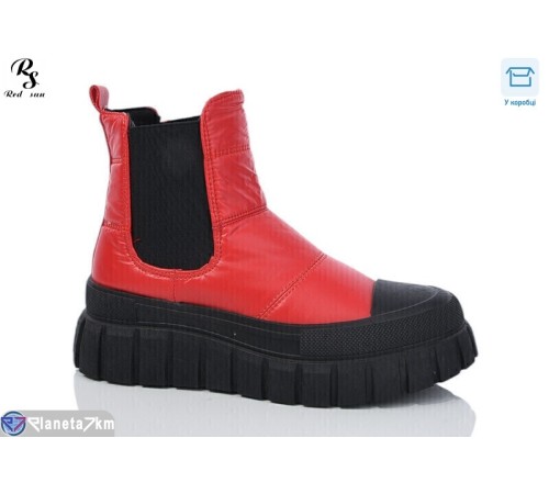Черевики жіночі на весну/осінь (8 пар р.36-41) червоний  "Red Sun"