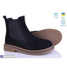 Черевики жіночі на весну/осінь (6 пар р.37-40) чорний  "Linda"