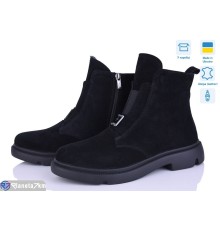 Черевики жіночі на весну/осінь (6 пар р.37-40) чорний  "Linda"