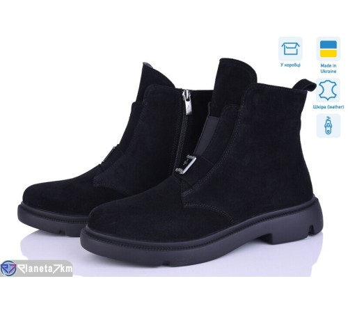 Черевики жіночі на весну/осінь (6 пар р.37-40) чорний  "Linda"