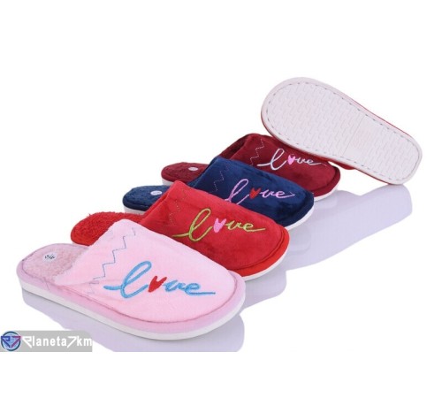 Тапки жіночі на весну/осінь (6 пар р.36-41) мікс  "Ladmir"