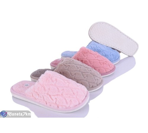 Тапки жіночі на весну/осінь (6 пар р.36-41) мікс  "Ladmir"