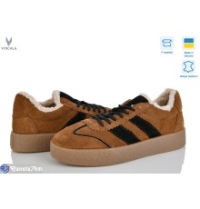 Кросівки жіночі на зиму (6 пар р.36-41) коричневий  "Viscala"