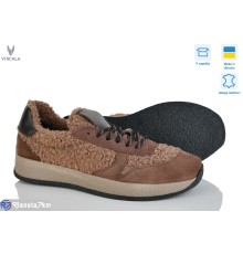 Кросівки жіночі на зиму (6 пар р.36-41) коричневий  "Viscala"