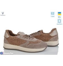 Кросівки жіночі на зиму (6 пар р.36-41) коричневий  "Viscala"