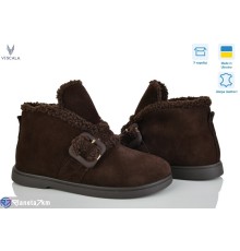 Черевики жіночі на зиму (6 пар р.36-41) коричневий  "Viscala"