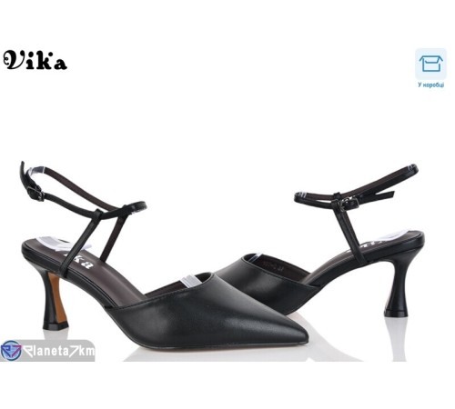 Туфлі жіночі на літо (6 пар р.36-40) чорний  "Vika"
