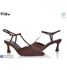 Туфлі жіночі на літо (6 пар р.36-40) коричневий  "Vika"