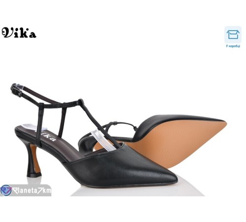 Туфлі жіночі на літо (6 пар р.36-40) чорний  "Vika"
