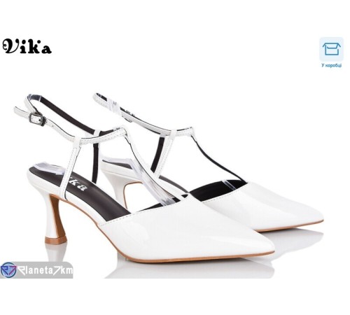 Туфлі жіночі на літо (6 пар р.36-40) білий  "Vika"