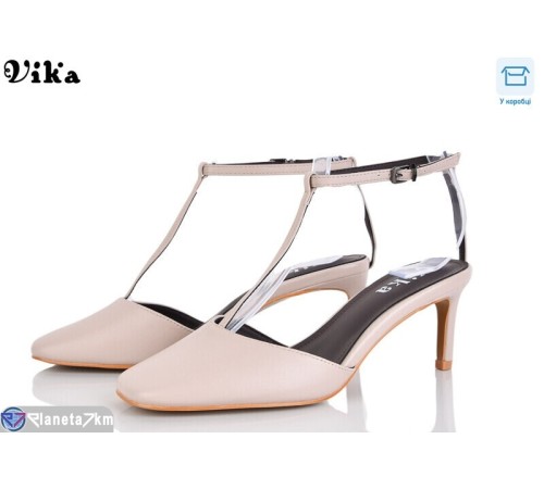 Туфлі жіночі на літо (6 пар р.36-40) коричневий  "Vika"