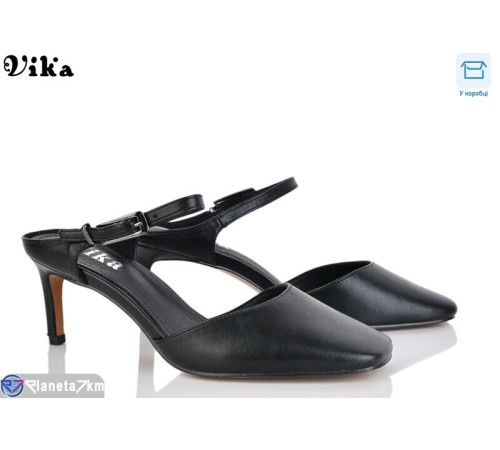 Туфлі жіночі на літо (6 пар р.36-40) чорний  "Vika"