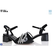 Босоніжки жіночі на літо (6 пар р.36-40) чорний  "Vika"