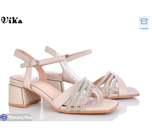 Босоніжки жіночі на літо (6 пар р.36-40) бежевий  "Vika"