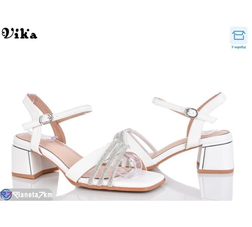 Босоніжки жіночі на літо (6 пар р.36-40) білий  "Vika"