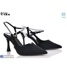 Туфлі жіночі на літо (6 пар р.36-40) чорний  "Vika"