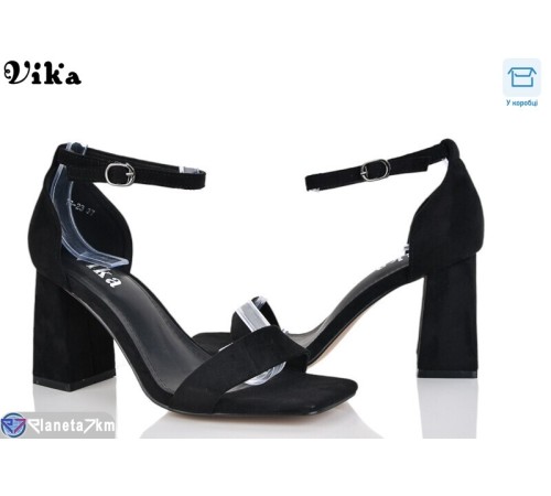 Босоніжки жіночі на літо (6 пар р.36-40) чорний  "Vika"