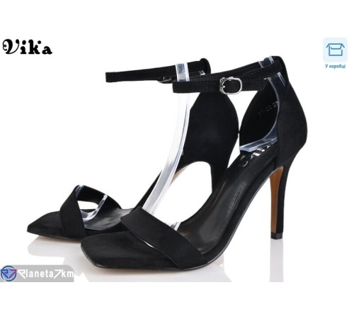 Босоніжки жіночі на літо (6 пар р.36-40) чорний  "Vika"