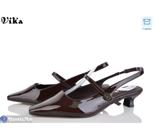 Туфлі жіночі на весну/осінь (6 пар р.36-40) коричневий  "Vika"