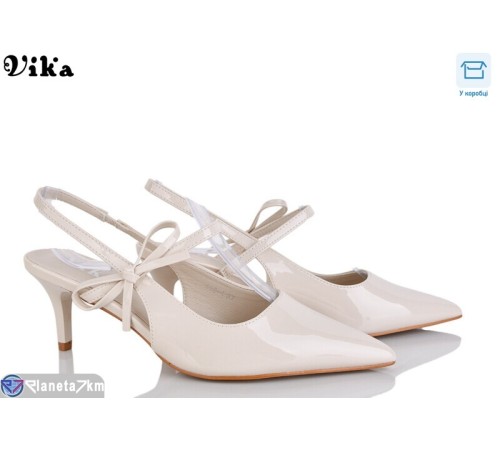 Туфлі жіночі на весну/осінь (6 пар р.36-40) бежевий  "Vika"