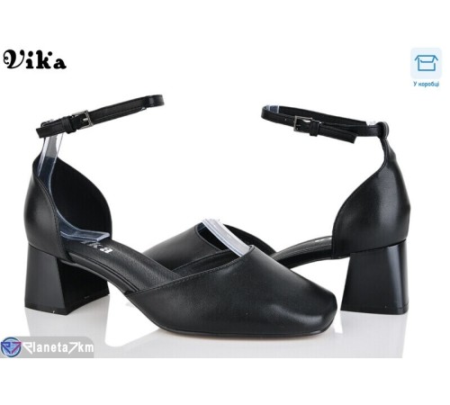 Туфлі жіночі на весну/осінь (6 пар р.36-40) чорний  "Vika"